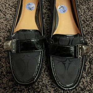 Beautiful black Coach loafers  Excellent condition